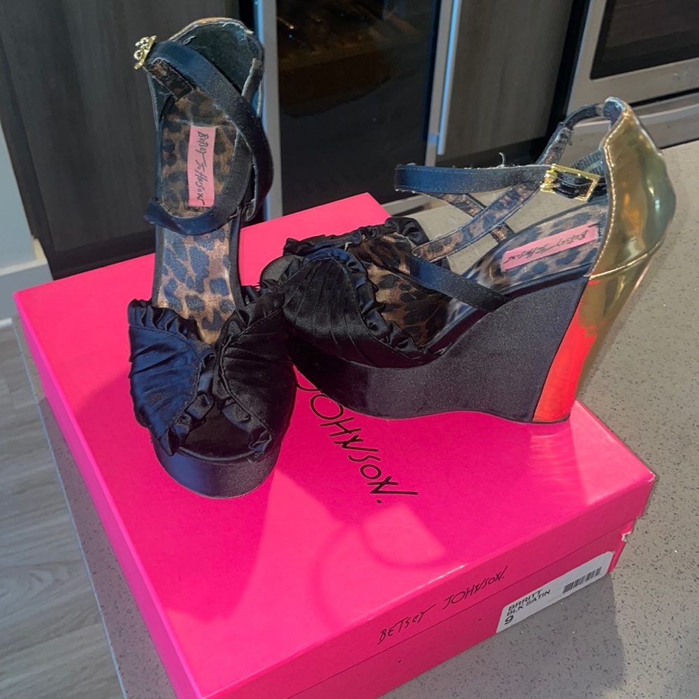 Betsey Johnson wedge heels